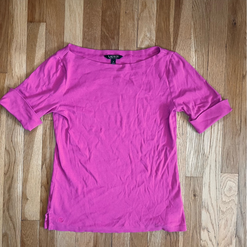 Vintage green label Ralph Lauren Pink Women's Top M